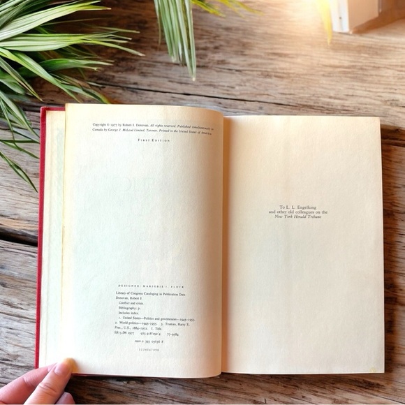 VINTAGE 1977 Conflict & Crisis by Robert J. Donovan - Hardcover Book - Picture 9 of 16